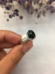 Omphacite Jadeite Ring - Cabochon (RI227)