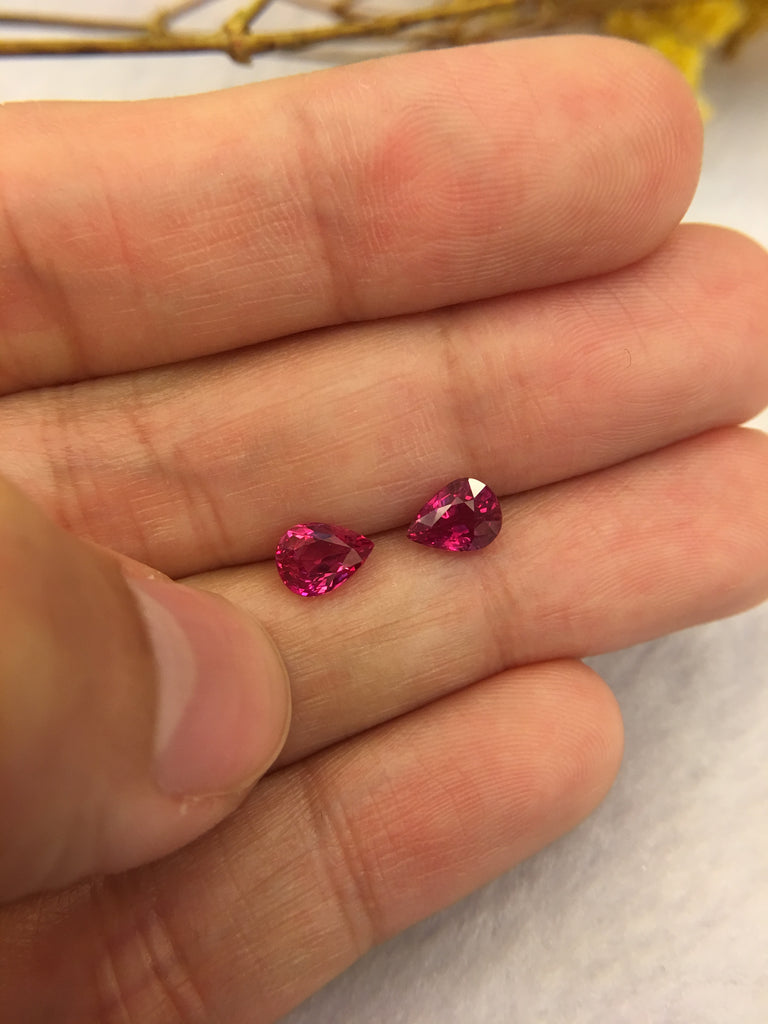 Natural Ruby Earrings (GE021)