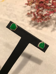 Green Jade Earrings (EA337)