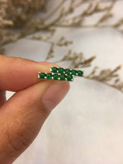 Green Jade Earrings - Cabochons (EA319)