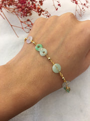 Icy Green Jade Bracelet - Infinity (BR239)