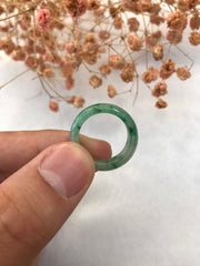Green Jade Hololith Ring (RI338)