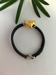 24k Pure Gold Dragon Tortoise Bracelet (BR137)