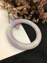 Lavender Jade Bangle - Round (BA144)