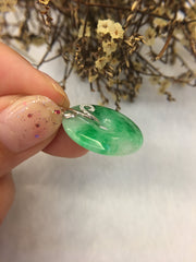 Green Jade Pendant - Safety Coin (PE323)