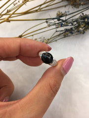 Natural Omphacite Jadeite Ring - Cabochon (RI329)
