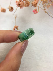Green Jade Hololith Ring (RI275)