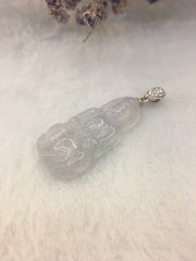 Icy White Jade Pendant - Guanyin (PE189)