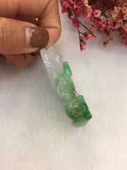 Icy Green Jade Pendant - Guanyin (PE348)