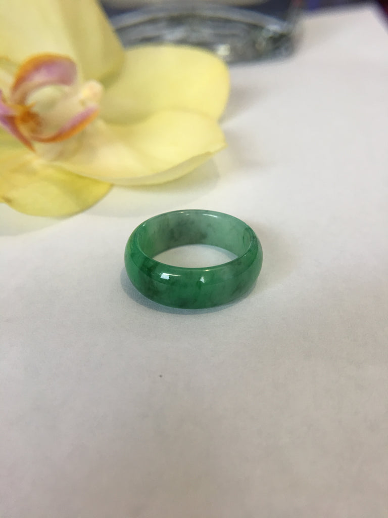 Green Jade Hololith Ring (RI074)