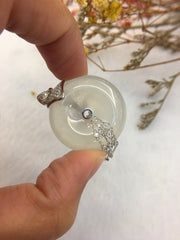 Icy Jade Pendant - Safety Coin (PE205)