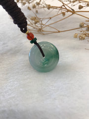 Icy Green Pendant - Safety Coin (PE434)