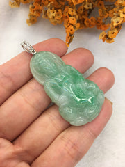 Green Jade Pendant - Guanyin (PE342)