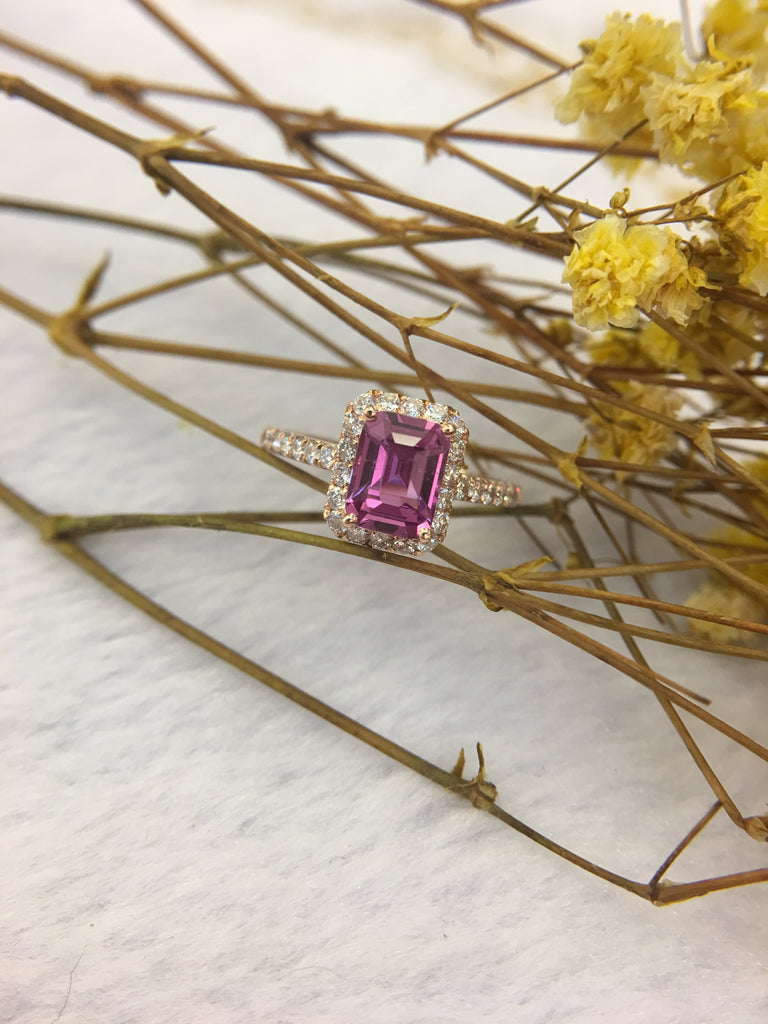 Purplish Pink Sapphire (GE013)