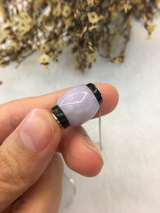 Lavender Jade Barrel Necklace (NE016)