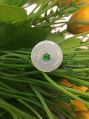 Icy With Green Ring - Safety Coin (RI111)