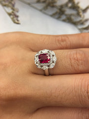Natural Ruby Ring (Unheated)(GE103)