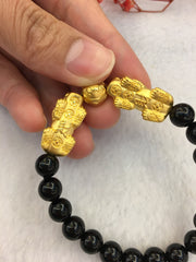 Pure Gold Pixiu & Fish Bracelet (BR125)