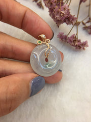 Icy Jade Pendant - Safety Coin (PE329)