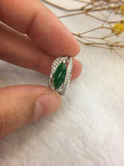 Green Jadeite Ring - Marquise (RI126)