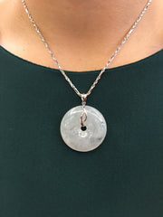 Icy Jade Pendant - Safety Coin (PE104)