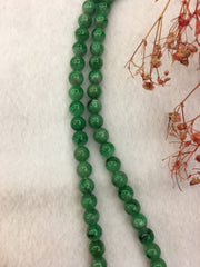Green Jade Beads Necklace (NE009)