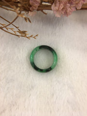Dark Green Jade Hololith Ring (RI264)