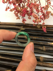 Green Jade Hololith Ring (RI349)