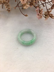 Light Green Jade Hololith Ring (RI279)