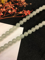 Icy Green Jade Beads Necklace (NE044)