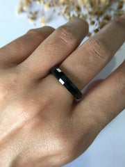 Black Jade Hololith Ring (RI063)