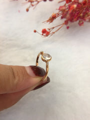 Glassy Variety Jade Ring - Cabochon (RI106)