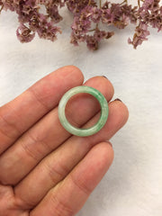 Light Green Jade Hololith Ring (RI278)