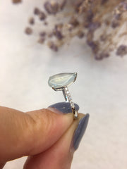 Icy Jade Ring - Pear Shaped (RI238)
