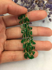 Green Jade Bracelet - Irregular (BR185)