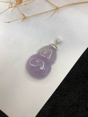 Lavender Jade Pendant - Hulu (PE061)