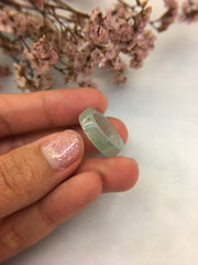 Icy Green Jade Hololith Ring (RI155)