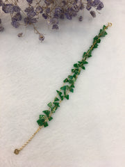 Green Jade Bracelet - Irregular (BR185)