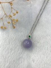 Lavender Jade Ball Pendant (PE408)