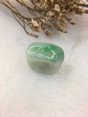 Apple Green Jade Ring - Saddle Shape (RI132)