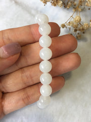 Nephrite White Jade Bracelet (BR018)