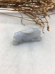Light Lavender Jade Pendant - Rabbit (PE346)