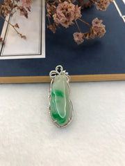 Green Jade Pendant - Gourd (PE428)