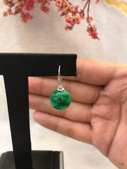 Green Earrings - Balls (EA347)