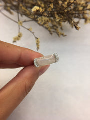 Glassy Variety Jade Ring - Saddle Shape (RI164)