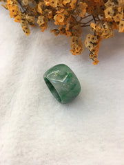 Dark Green Jade Hololith Ring (RI297)