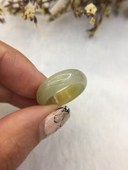 Yellow Hololith Jade Ring (RI056)