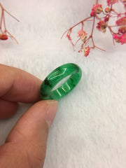 Green Jade Hololith Ring (RI195)
