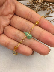 Green Jade Hulu Bracelet (BR227)