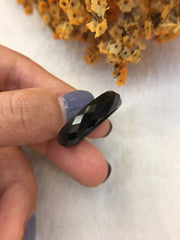 Black Jade Hololith Ring (RI236)